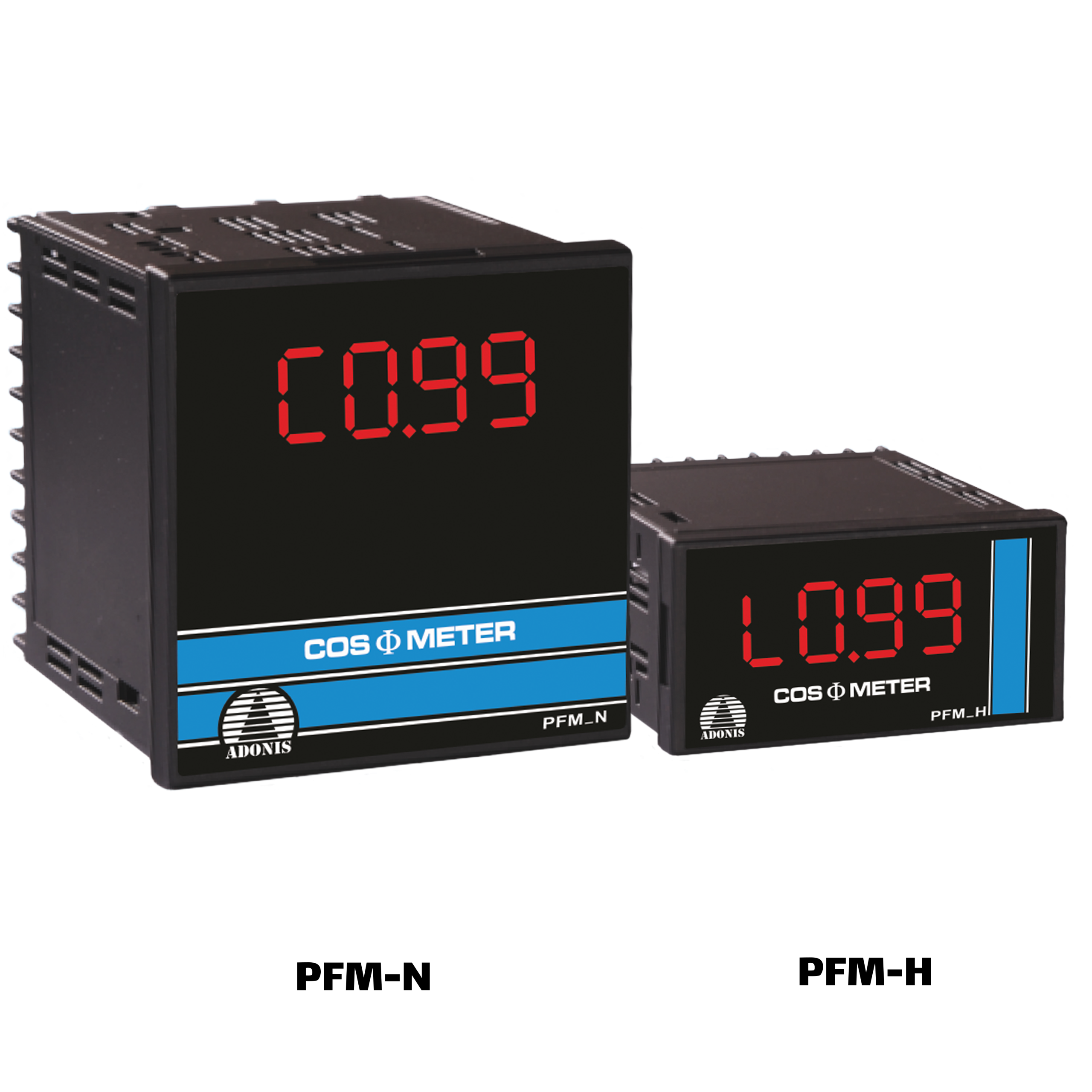 ADONIS PFM SERIES کسینوس فی متر میکروپروسسوری سری PFM در دو مدل PFM-N و PFM-H
