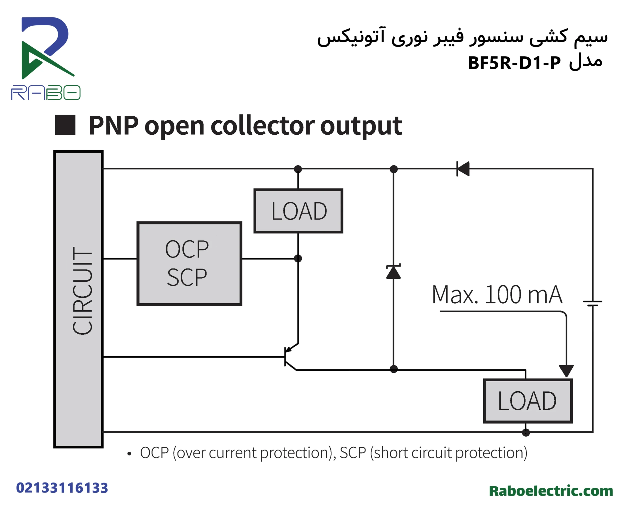 سیم کشی سنسور فیبر نوری آتونیکس مدل BF5R-D1-P سیم کشی سنسور فیبر نوری آتونیکس مدل BF5R-D1-P