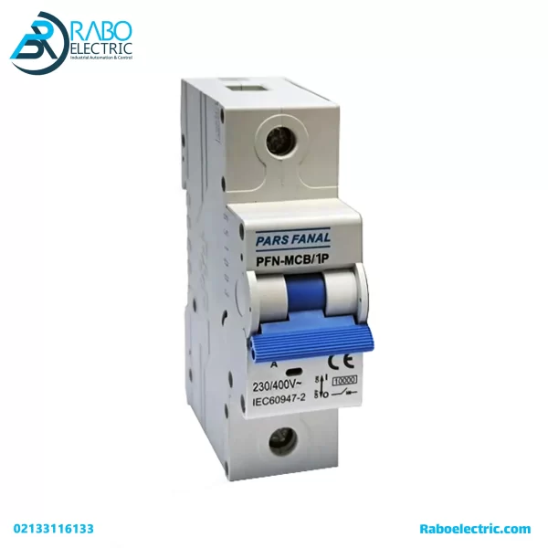 کلید مینیاتوری MCB پارس فانال PFN-MCB/1P+N