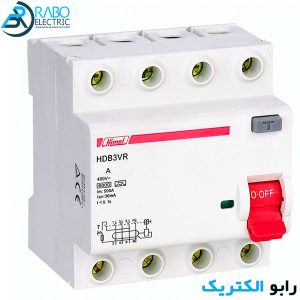 کلید نشتی جریان 100 آمپر چهار پل با حساسیت 100 میلی آمپر هیمل