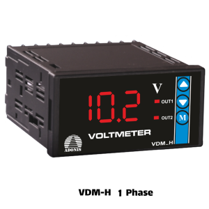 ولت متر تک فاز AC,AD میکروپروسسروری آدنیس سه فاز VDM-H در سه نوع بدون رله.تک رله و دو رله و سایز : 48*96 mm