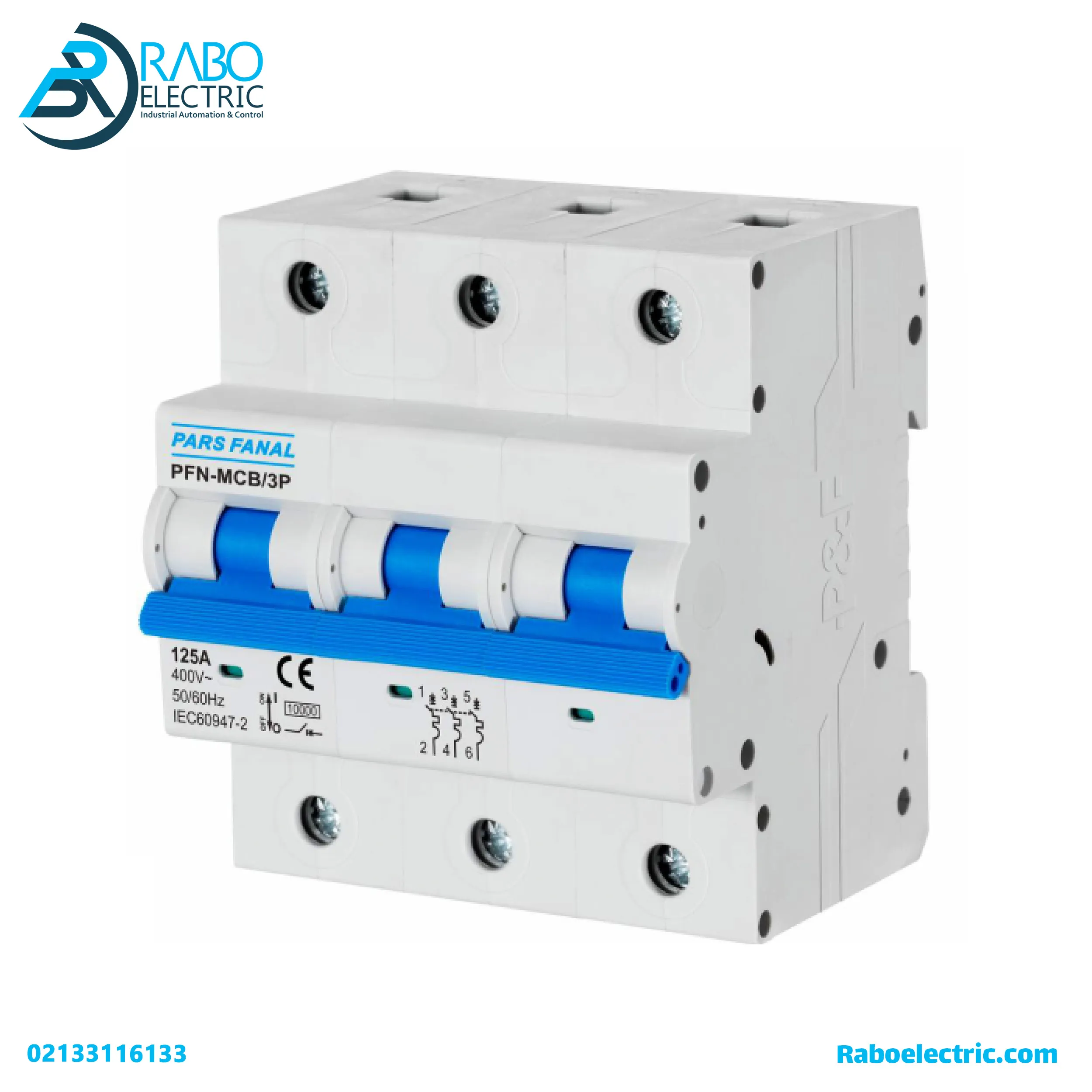 کلید مینیاتوری MCB پارس فانال PFN-MCB/3PC/10KA