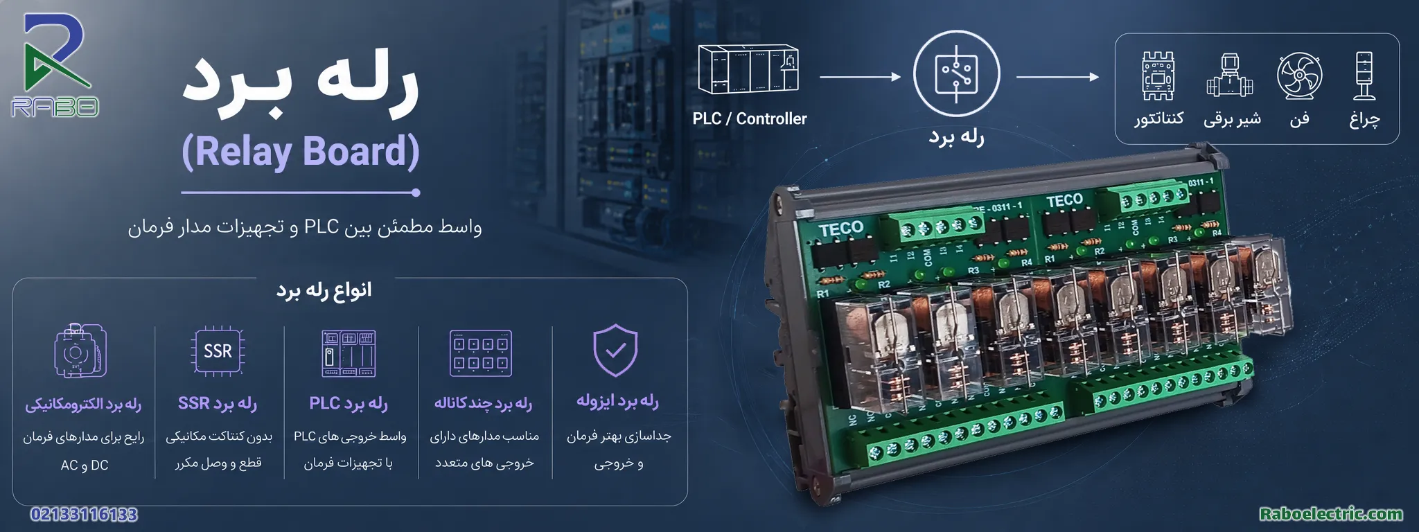 اینفوگرافی رله برد – Relay Board